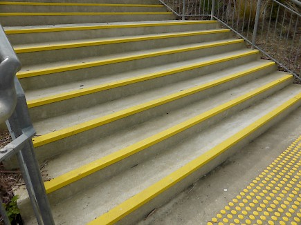 Anti-slip on stairs at Primary School